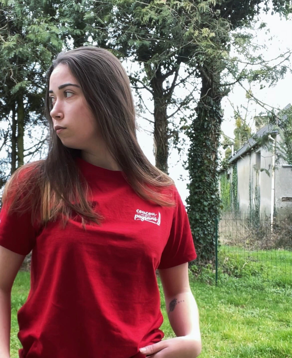T-shirt petits paysans Rouge - Livraison fin septembre